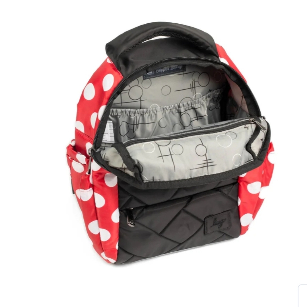 Hopper Shorty Backpack  - Crimson Large Dot - Picture 7 of 8